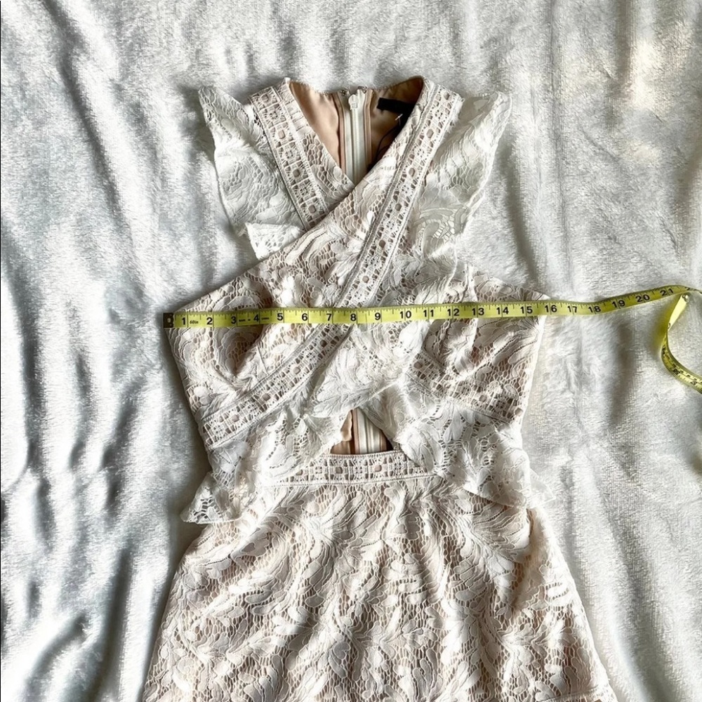 NWT BCBCMAXAZRIA CAREEN RUFFLE DRESS BRIDAL SHOWER - Picture 5 of 7